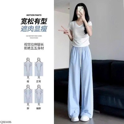 QM4486  QUẦN SUÔNG VIỀN 3 SỌC