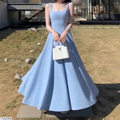 VM2908 VÁY 2 DÂY DÁNG DÀI SANG CHẢNH