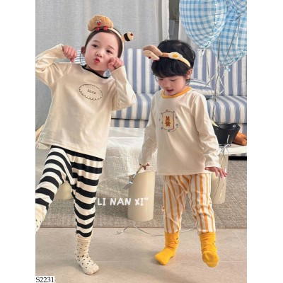 S2231 BỘ NGỦ HOẠT HÌNH DÀI TAY CHO BÉ