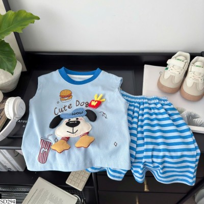 SD294 SÉT BỘ CHÓ XANH CHO MẸ VÀ BÉ