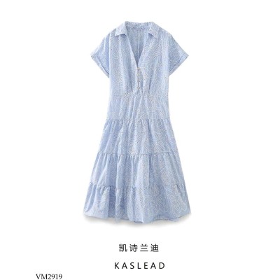 VM2919 VÁY SƠ MI DÁNG DÀI CHO NỮ HÃNG KASLEAD