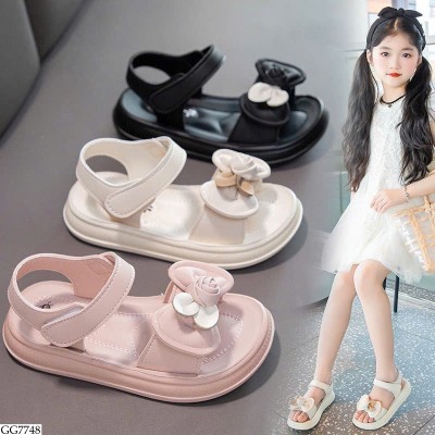 GG7748 SANDAL NƠ HOA BG