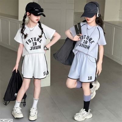 SG10725 BỘ THUN SHORT PHỐI CHỮ BG