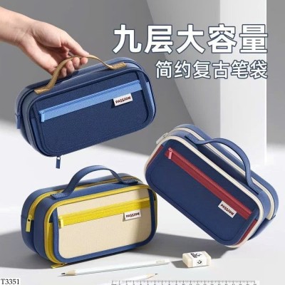 T3351 TÚI ĐỰNG BÚT NHIỀU NGĂN 