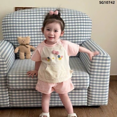 SG10742 BỘ HÈ KITTY HỒNG BÉ GÁI