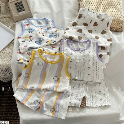 S2235 BỘ MẶC NHÀ HOẠT HÌNH CHO BÉ
