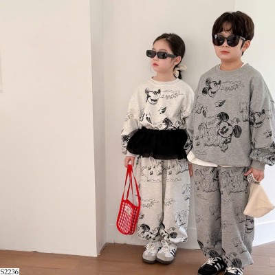 S2236 BỘ NỈ CHUỘT MICKEY CHO BÉ