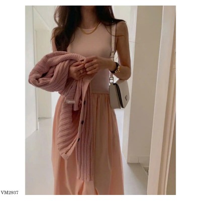 VM2937  VÁY SÁT NÁCH LIỀN THÂN DÁNG DÀI