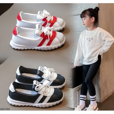 GG7787 GIÀY THỂ THAO PHỐI VẠCH BÉ GÁI