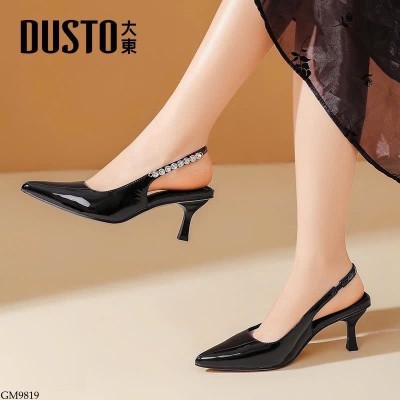 GM9819 GIÀY HỞ GÓT QUAI ĐÍNH ĐÁ DUSTO