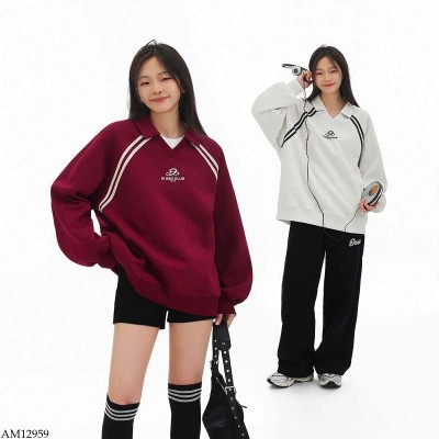 AM12959 ÁO DÀI TAY CỔ V DESSUU 