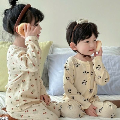 S2239 BỘ NGỦ HOẠT HÌNH DÀI TAY CHO BÉ