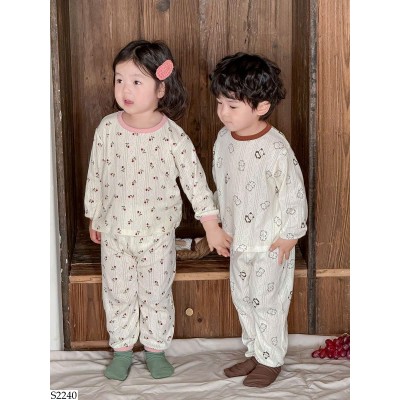 S2240 BỘ NGỦ DÀI TAY HỌA TIẾT CHO BÉ