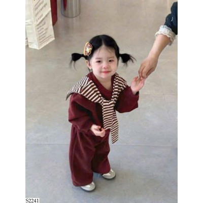 S2241 BỘ NỈ PHỐI KHĂN CHO BÉ