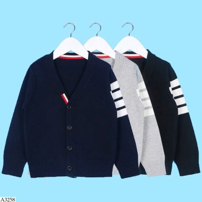 A3258 ÁO CARDIGAN LEN CỔ V KẺ TAY 