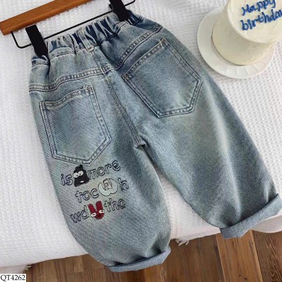 QT4262 QUẦN JEAN LƯNG CHUN CHO BÉ TRAI