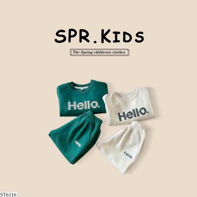 ST6116 BỘ DÀI TAY CHỮ HELLO SPR.KIDS