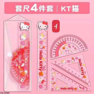 PK10580 SET 4 THƯỚC KẺ DỤNG CỤ HỌC TẬP CHO BÉ