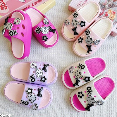 GG7801 DÉP EVA ĐẾ MỀM ĐÍNH CHARM BG