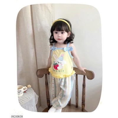 SG10838 SÉT ÁO 2 DÂY NHÍ XINH XẮN