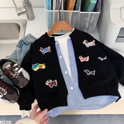 AT8051 ÁO KHOÁC CARDIGAN GIẢ 2 MẢNH CHO BT