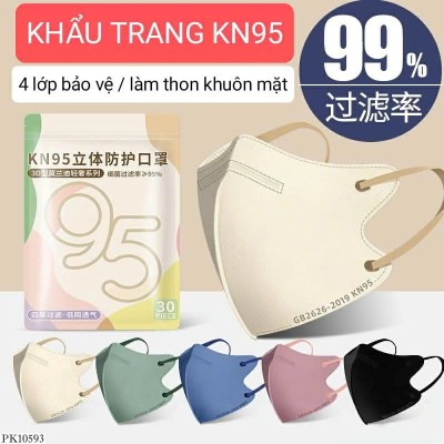 PK10593 SET 100C KHẨU TRANG MORANDI KN95