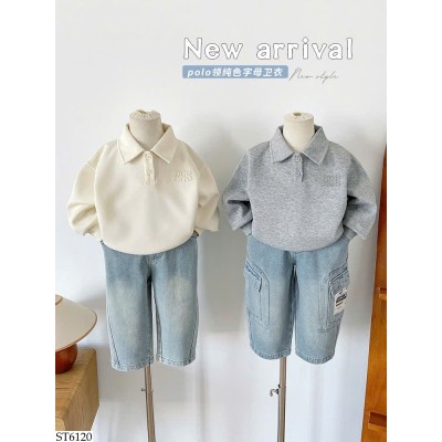 ST6120 SET ÁO POLO MIX QUẦN JEAN BT