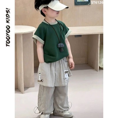 ST6126 SET ÁO PHÔNG QUẦN BO CHÂN BÉ TRAI