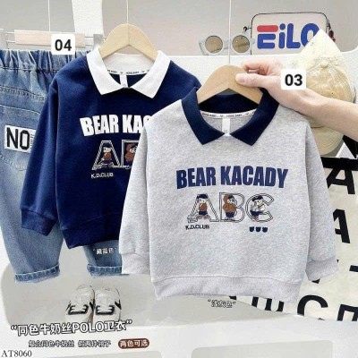 AT8060 ÁO POLO DÀI TAY BÉ TRAI KACADY