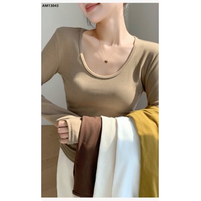 AM13043 ÁO DÀI TAY CỔ U NỮ