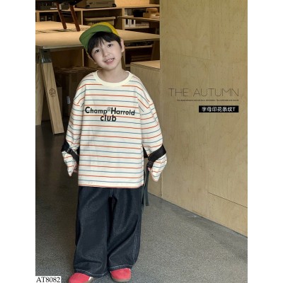AT8082 ÁO THU ĐÔNG KẺ DÀI TAY CHO BT HÃNG AOAOKIDS