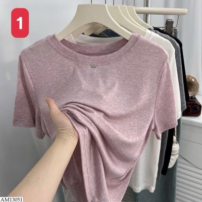 AM13051 ÁO CỘC TAY TRƠN MÀU NỮ
