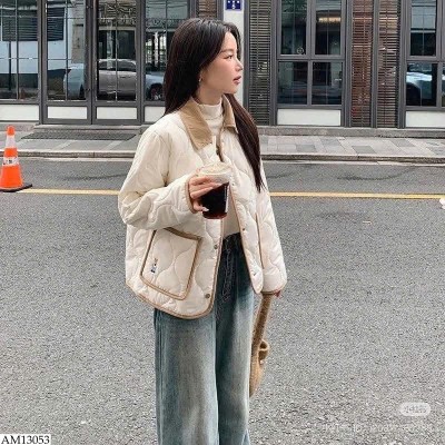 AM13053 ÁO PHAO MỎNG CỔ BẺ NỮ