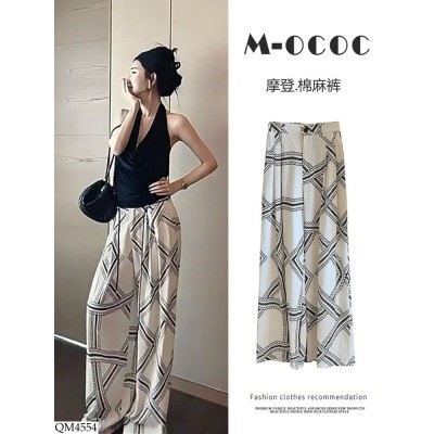 QM4554 QUẦN SUÔNG HỌA TIẾT ANNA NỮ