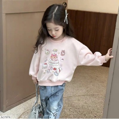 AG7078 ÁO NỈ CỔ TRÒN BG