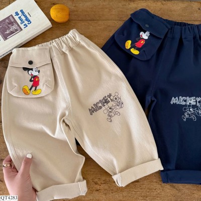 QT4283 QUẦN KAKI MICKEY CHO BÉ