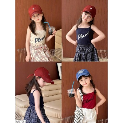 AG7081 ÁO 2 DÂY PLANT NHÀ AMBBKIDS