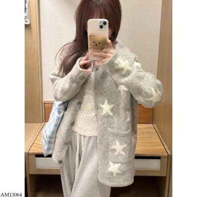 AM13064 ÁO CARDIGAN LEN NGÔI SAO CHO NỮ