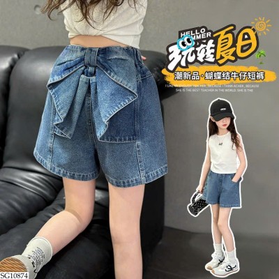 SG10874 ÁO SÁT NÁCH PHỐI QUẦN SHORT JEAN NƠ SAU