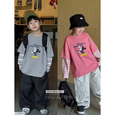 AT8093 ÁO CHUỘT MICKEY PHỐI TAY AOAOKIDS BT