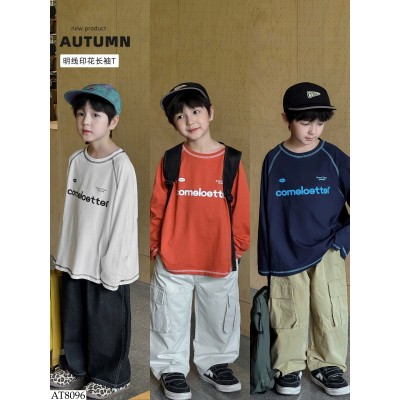 AT8096 ÁO THUN CHỮ DÀI TAY AOAOKIDS BT