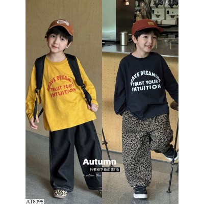 AT8098 ÁO THUN CHỮ DÀI TAY AOAOKIDS BT