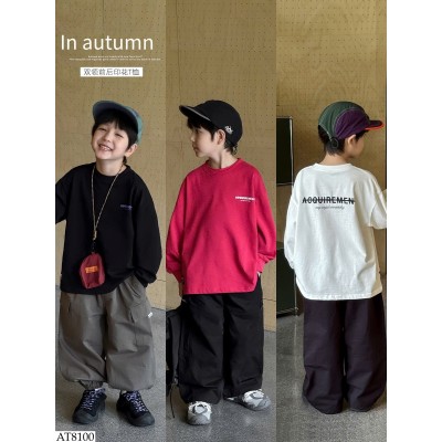 AT8100 ÁO THUN CHỮ DÀI TAY AOAOKIDS BT