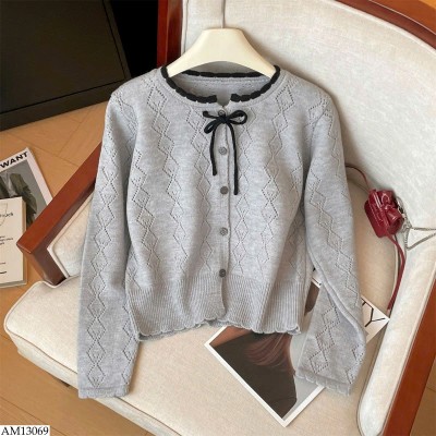 AM13069 ÁO CARDIGAN CỔ TRÒN NỮ