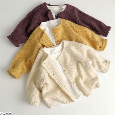 AG7090 ÁO LEN CARDIGAN CHO BÉ