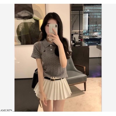 AM13079 ÁO LEN NGỰA CỔ BẺ CHO NỮ