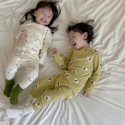 S2254 BỘ DÀI TAY HỌA TIẾT CHO BÉ