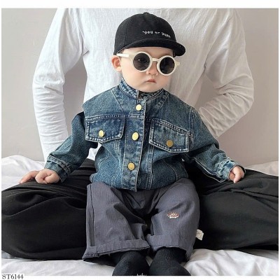 ST6144 SET ÁO KHOÁC JEAN MIX QUẦN CẠP CHUN BT