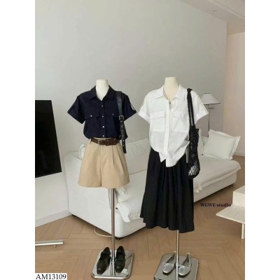 AM13109 ÁO SƠ MI CỘC TAY HÃNG W.G.W.E