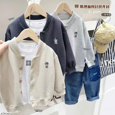 AT8160 ÁO CARDIGAN GẤU CHO BÉ TRAI HÃNG KACADY